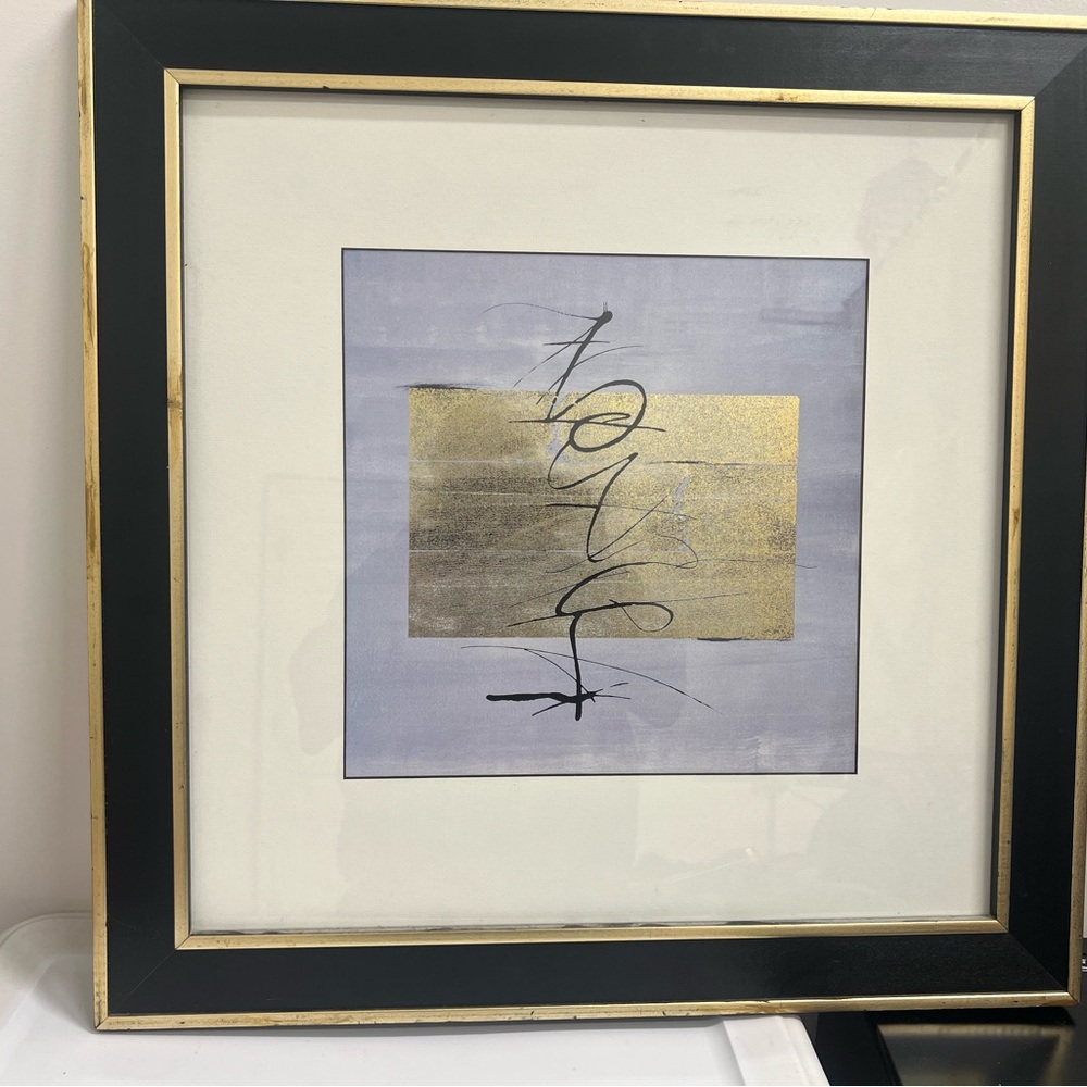 Framed artwork.